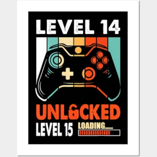 Level 14  Level 15 Loading 14th Birthday Video Posters and Art